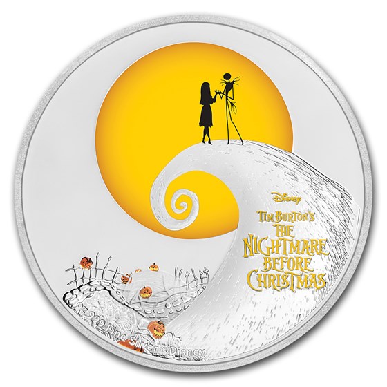 2017 Niue 1 oz Silver $2 The Nightmare Before Christmas 2017 Niue 1 oz Silver $2 The Nightmare Before Christmas
